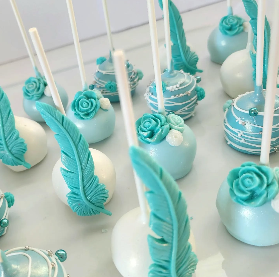 Teal Cakepops